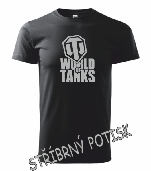 Tričko s WORLD OF TANKS Barva: ebony gray, Velikost: L