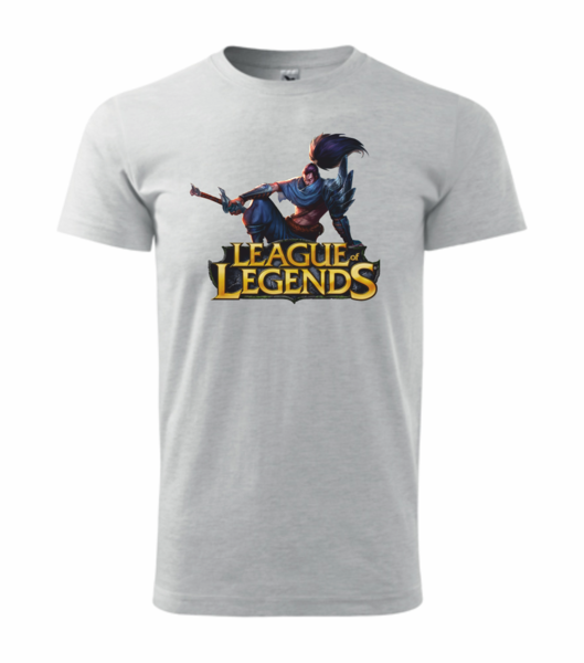 Dětské tričko s League of legends 4 Barva: světle šedý melír, Velikost: 110 cm/4 roky