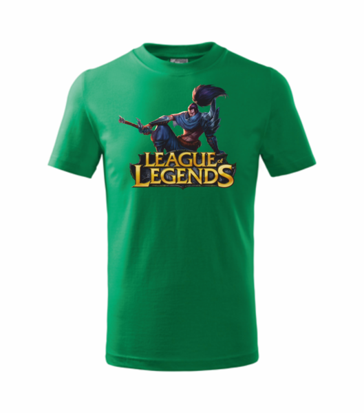 Dětské tričko s League of legends 4 Barva: středně zelená, Velikost: 110 cm/4 roky