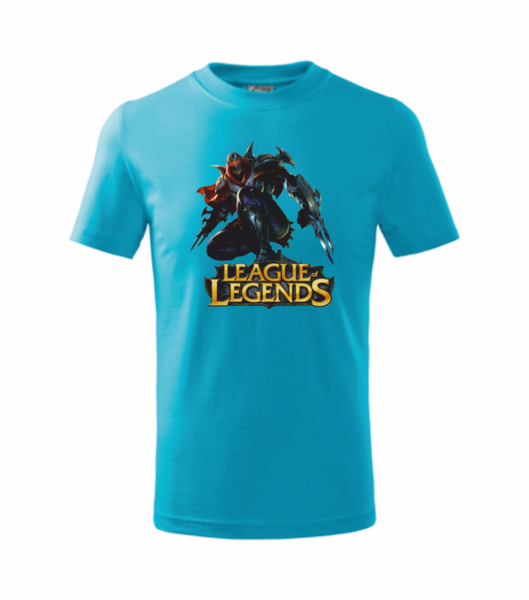 Dětské tričko s League of legends 5 Barva: tyrkysová, Velikost: 110 cm/4 roky