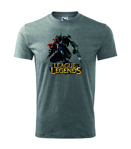 Dětské tričko s League of legends 5 Barva: tmavě šedý melír, Velikost: 146 cm/10 let
