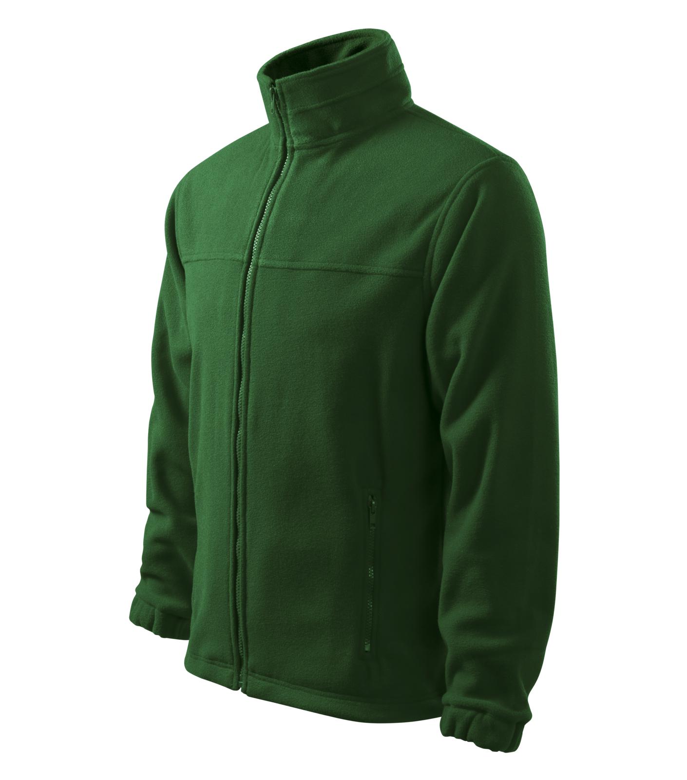 Jacket Fleece pánský Barva: lahvově zelená, Velikost: L