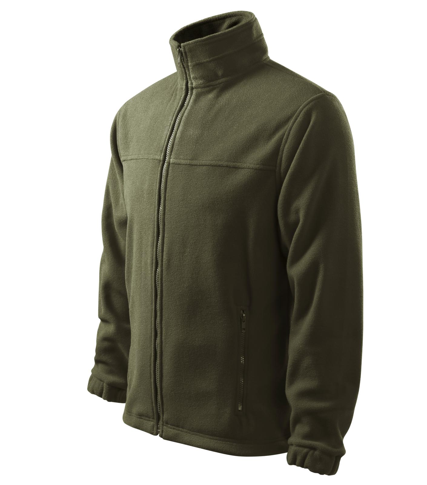 Jacket Fleece pánský Barva: military, Velikost: 3XL