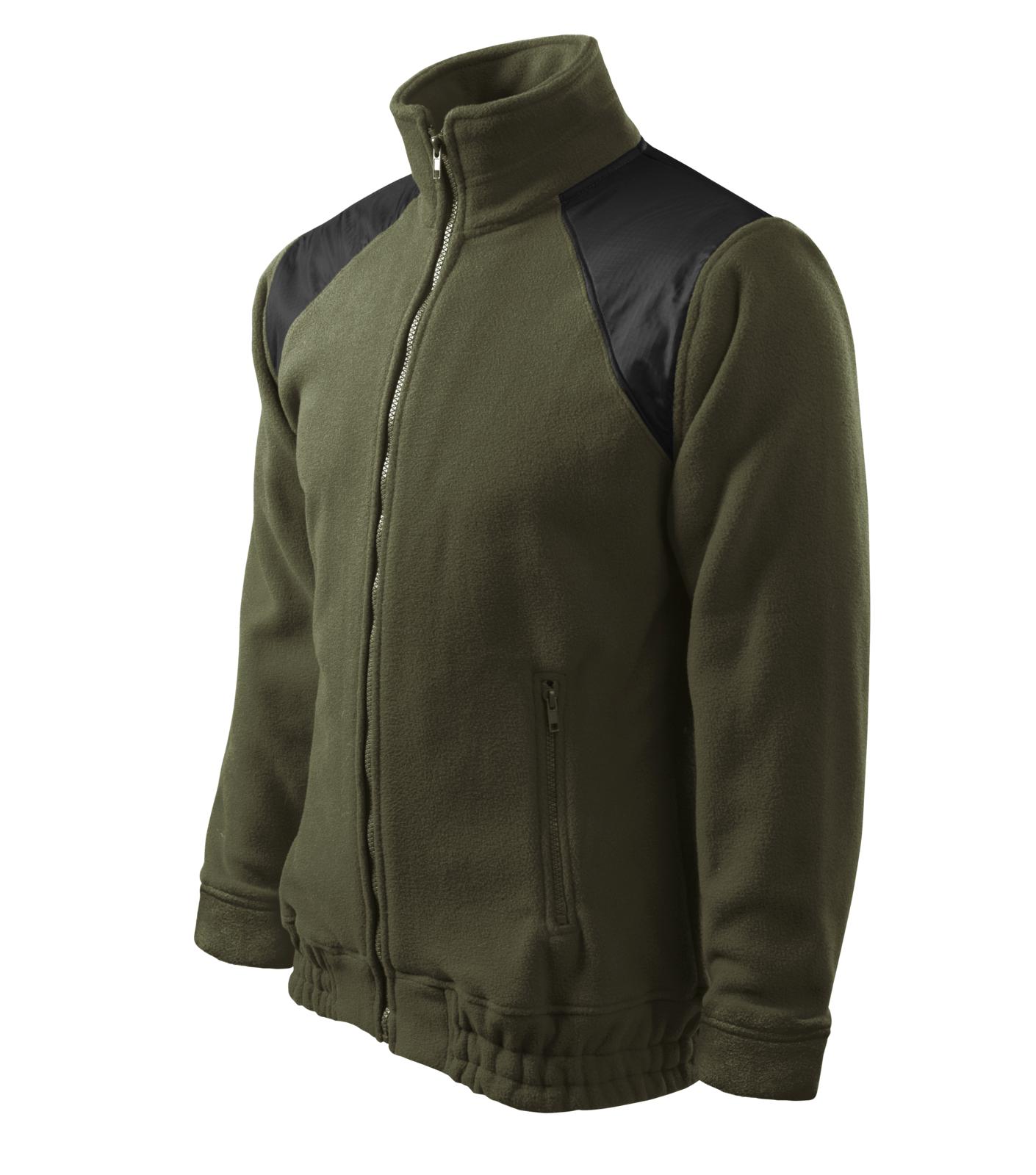 Jacket Hi-Q Fleece unisex Barva: military, Velikost: XL