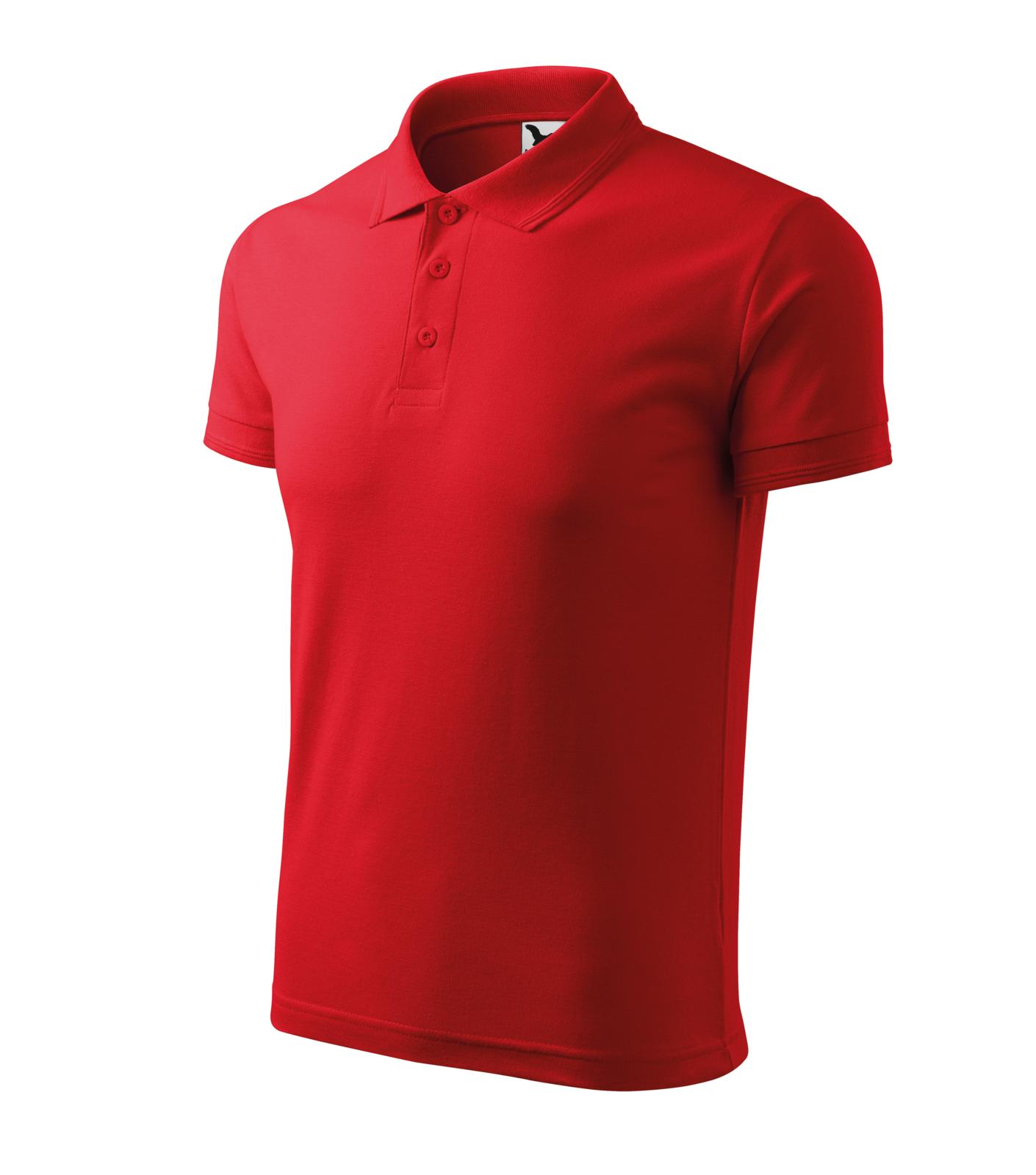 Pique Polo Polokošile pánská Barva: červená, Velikost: XL