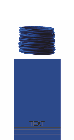 Šátek s vlastním potiskem Barva: královská modrá