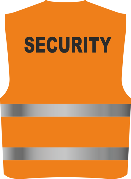 Reflexní vesta SECURITY Barva: fluorescenční oranžová, Velikost: L/XL