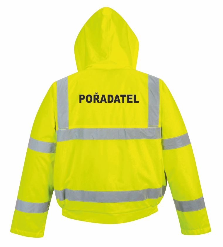 Reflexní bunda zimní POŘADATEL Barva: fluorescenční žlutá, Velikost: XS