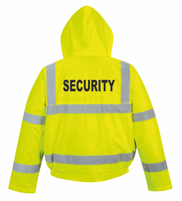 Reflexní bunda zimní SECURITY Barva: fluorescenční žlutá, Velikost: XL