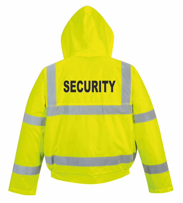 Reflexní bunda zimní SECURITY Barva: fluorescenční žlutá, Velikost: 7XL