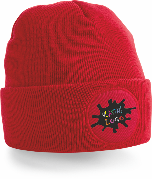 Zimní čepice s vlastním potiskem 2 Barva: červená, Velikost: uni
