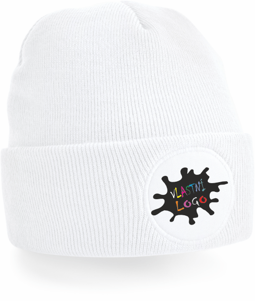 Zimní čepice s vlastním potiskem 2 Barva: bílá, Velikost: uni