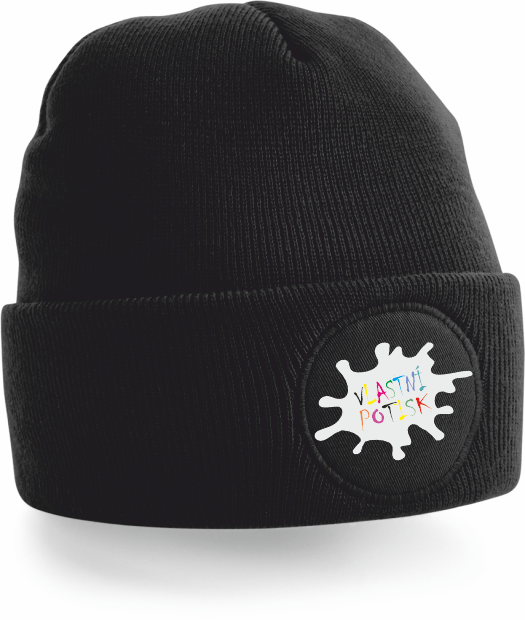 Zimní čepice s vlastním potiskem 2 Barva: černá, Velikost: uni