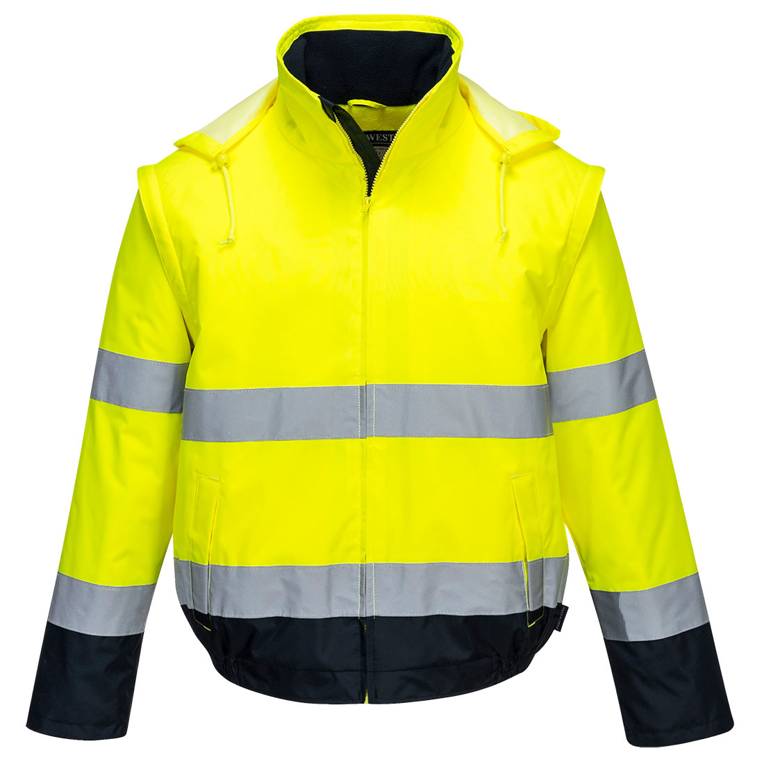 Zimní bunda Essential 2v1 Barva: žlutá-námořní modrá, Velikost: L