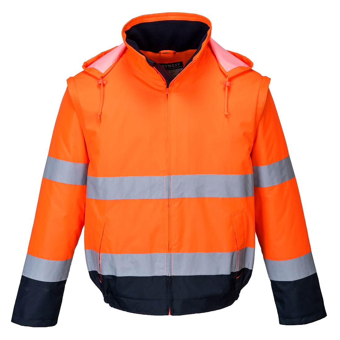 Zimní bunda Essential 2v1 Barva: oranžová-námořní modrá, Velikost: XL