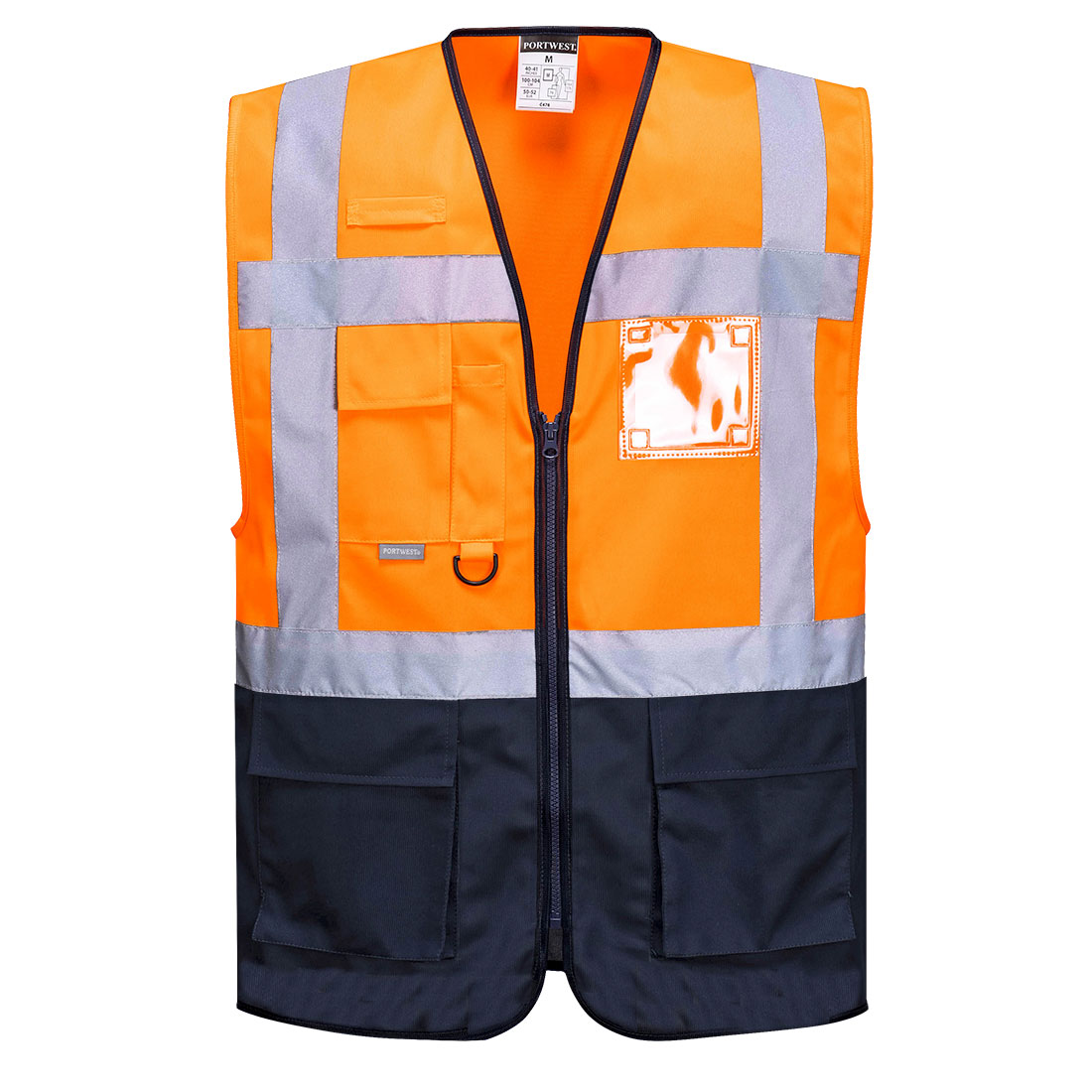 Reflexní vesta Warsaw Executive Barva: oranžová-námořní modrá, Velikost: XL