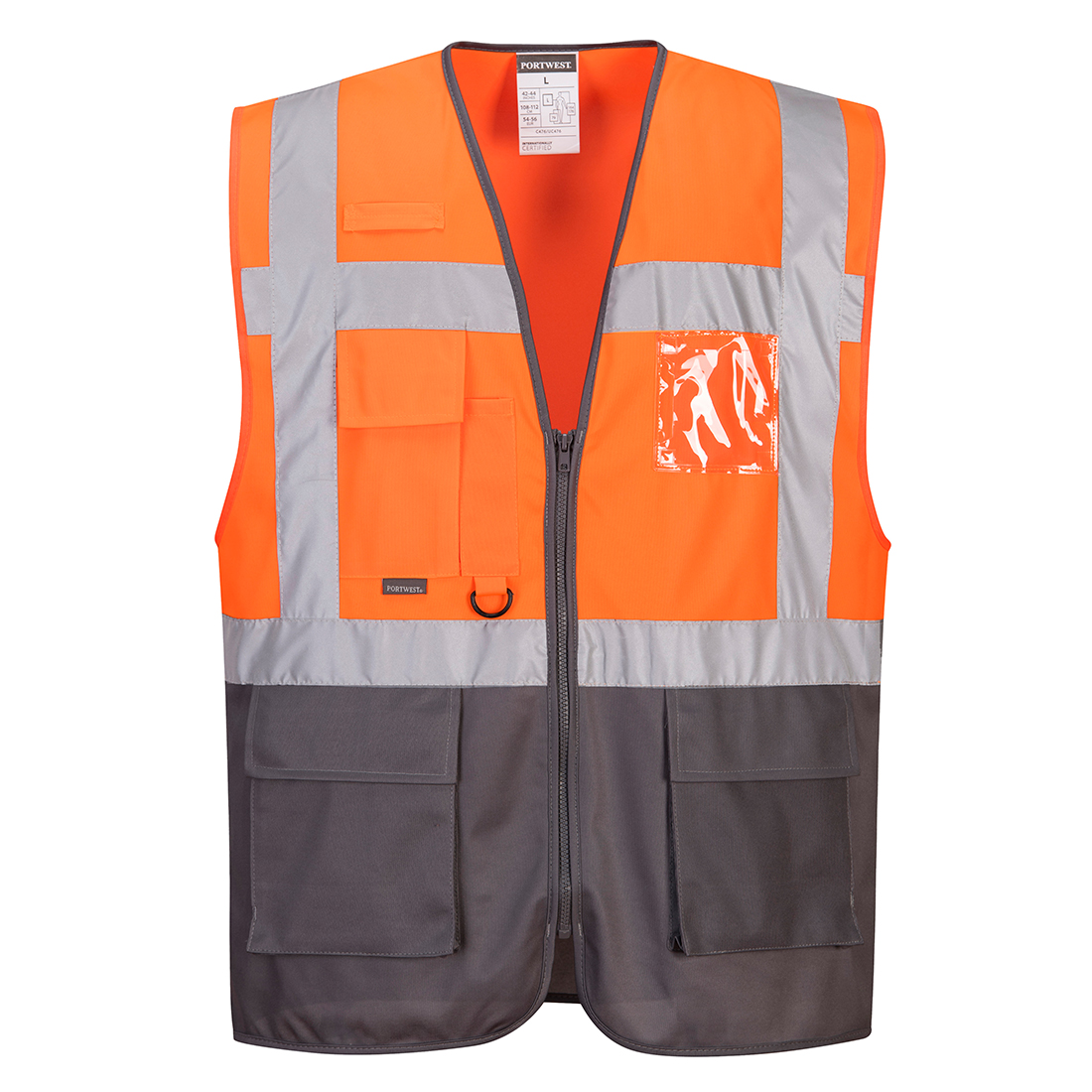 Reflexní vesta Warsaw Executive Barva: oranžová-šedá, Velikost: XL
