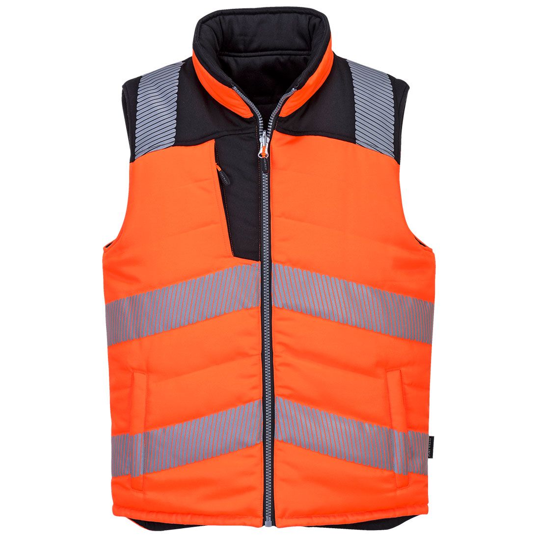 Oboustranná vesta PW3 Hi-Vis Barva: oranžová-černá, Velikost: 3XL