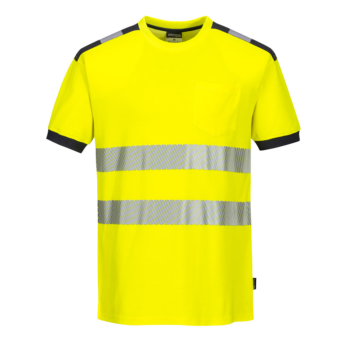 Tričko HiVis PW3 Barva: žlutá-šedá, Velikost: XL
