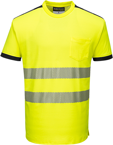 Tričko HiVis PW3 Barva: žlutá-černá, Velikost: M