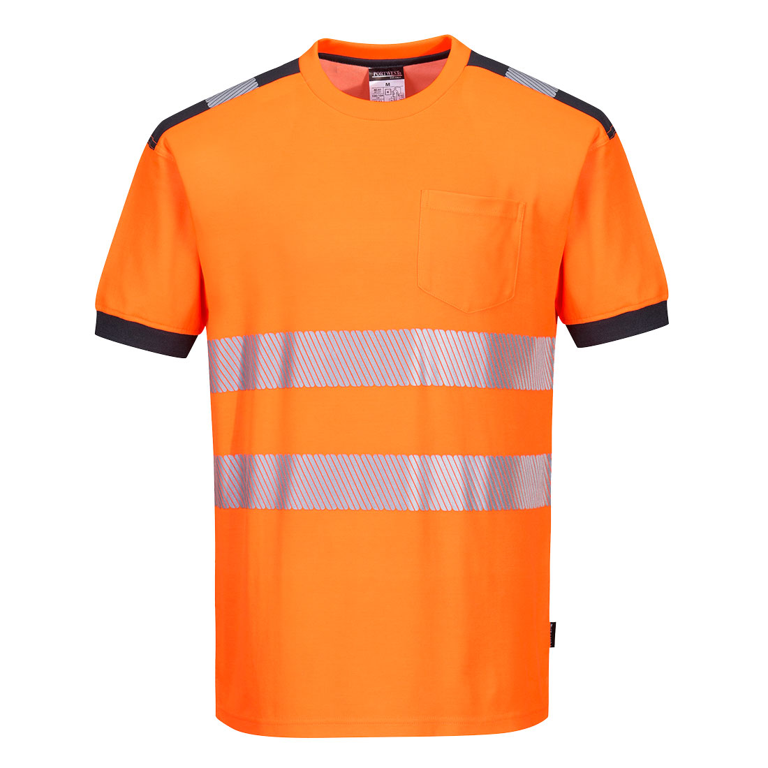 Tričko HiVis PW3 Barva: oranžová-šedá, Velikost: L