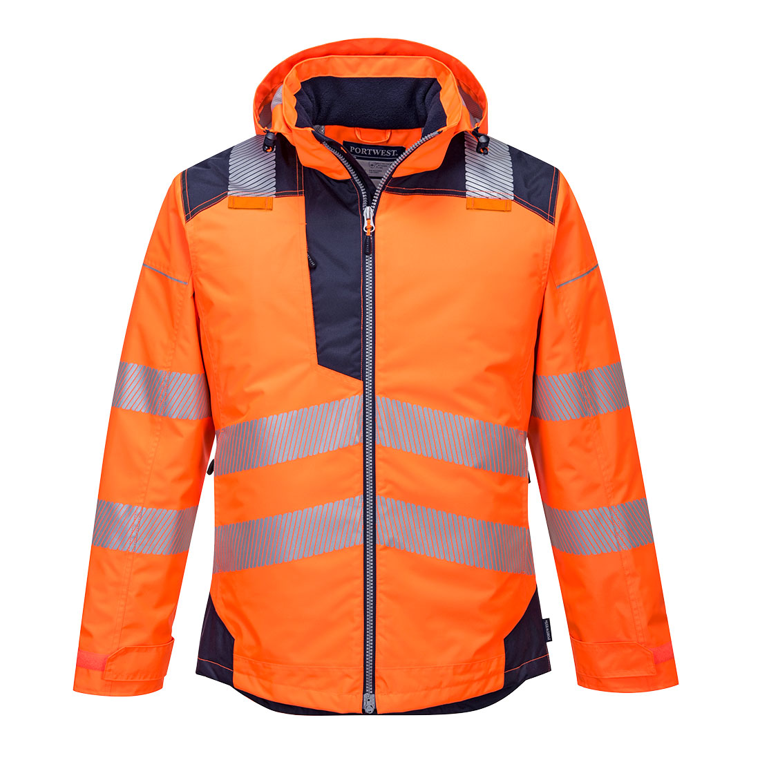 Zimní HiVis bunda do deště PW3 Barva: oranžová-námořní modrá, Velikost: 3XL