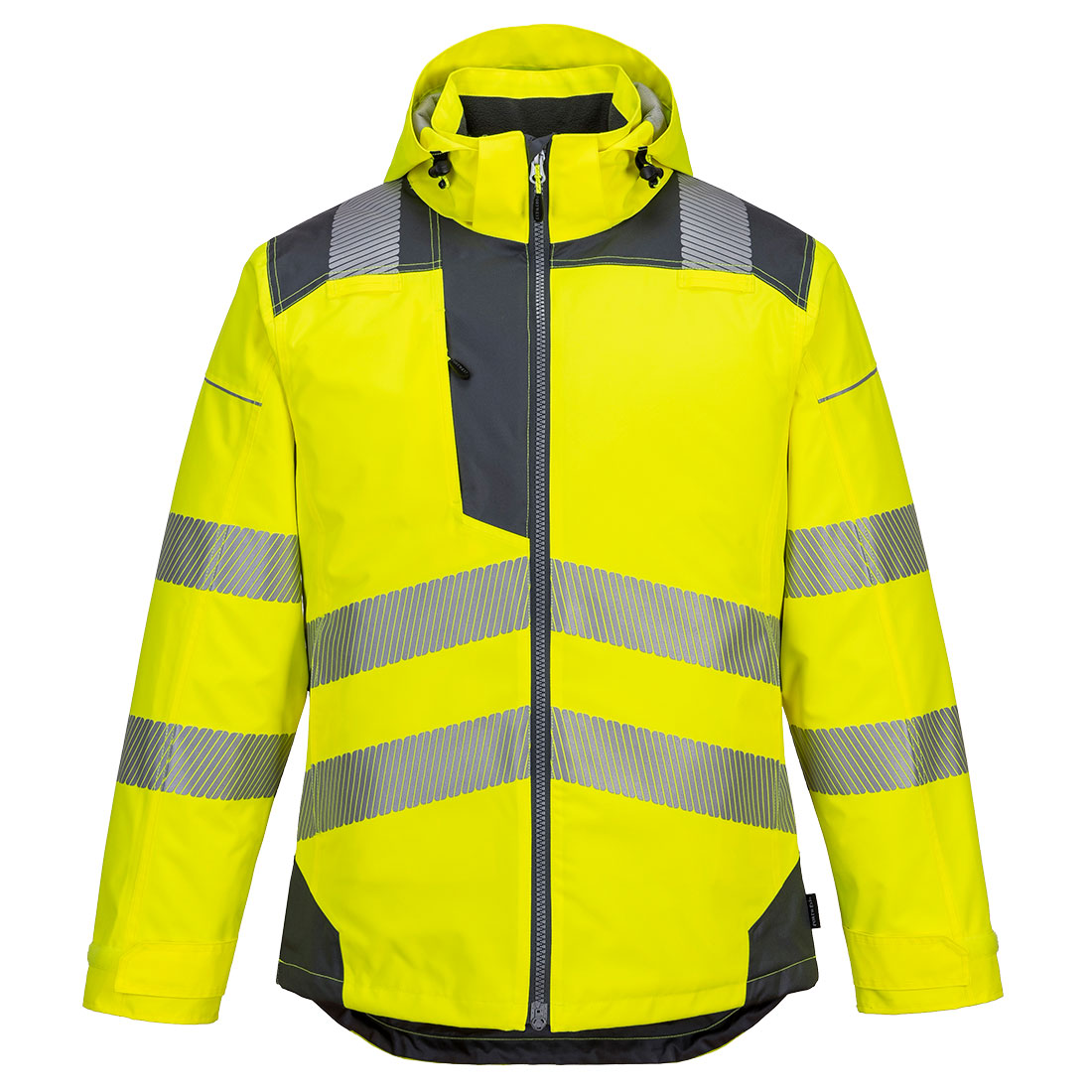 Zimní HiVis bunda do deště PW3 Barva: žlutá-šedá, Velikost: XL