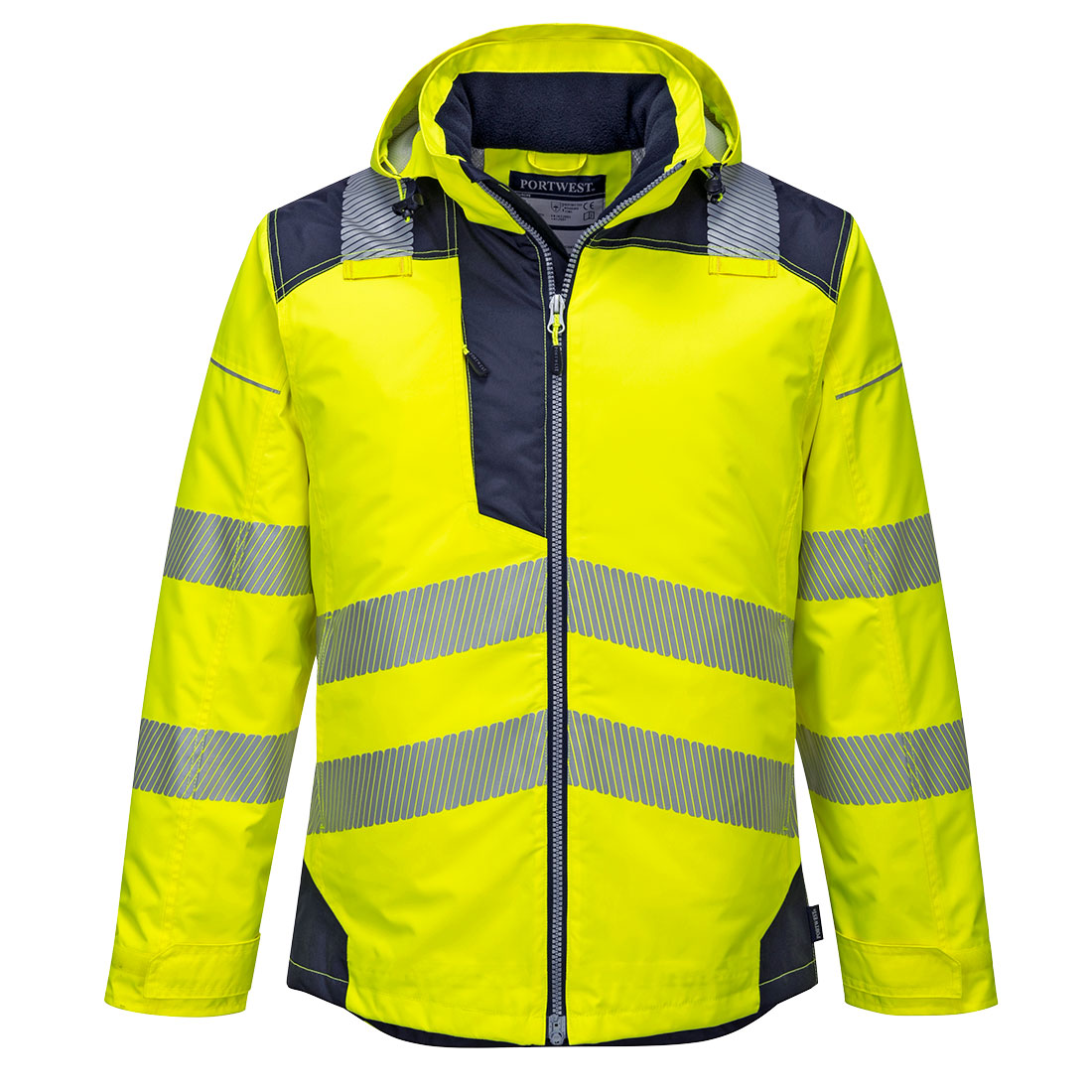 Zimní HiVis bunda do deště PW3 Barva: žlutá-námořní modrá, Velikost: 4XL