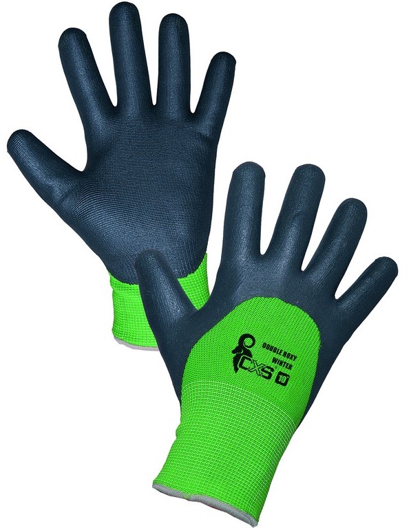 Povrstvené zimní rukavice ROXY DOUBLE WINTER Velikost: 10