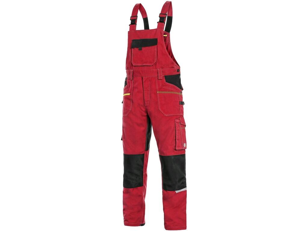Kalhoty s laclem CXS STRETCH Barva: červená-černá, Velikost: 62
