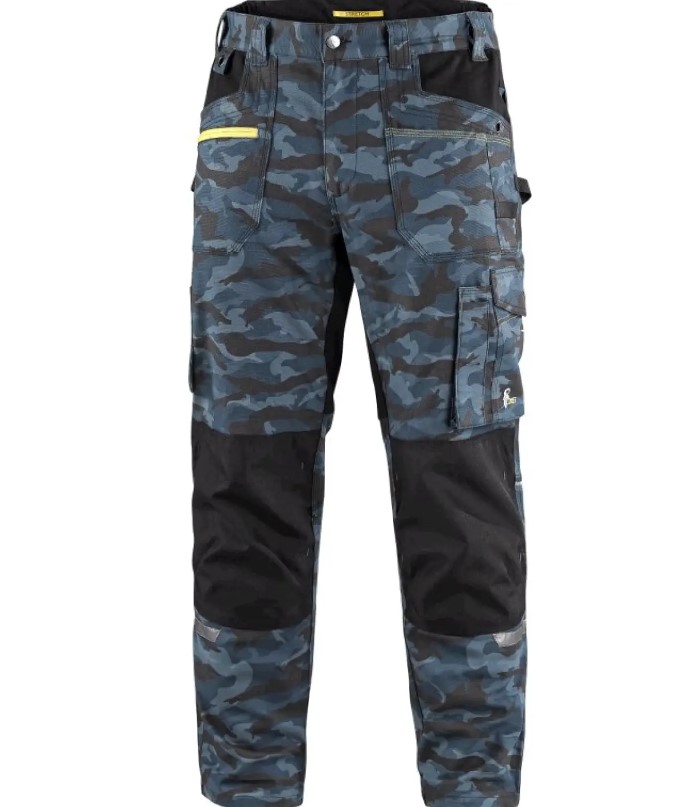 Kalhoty CXS STRETCH Barva: camouflage blue, Velikost: 58