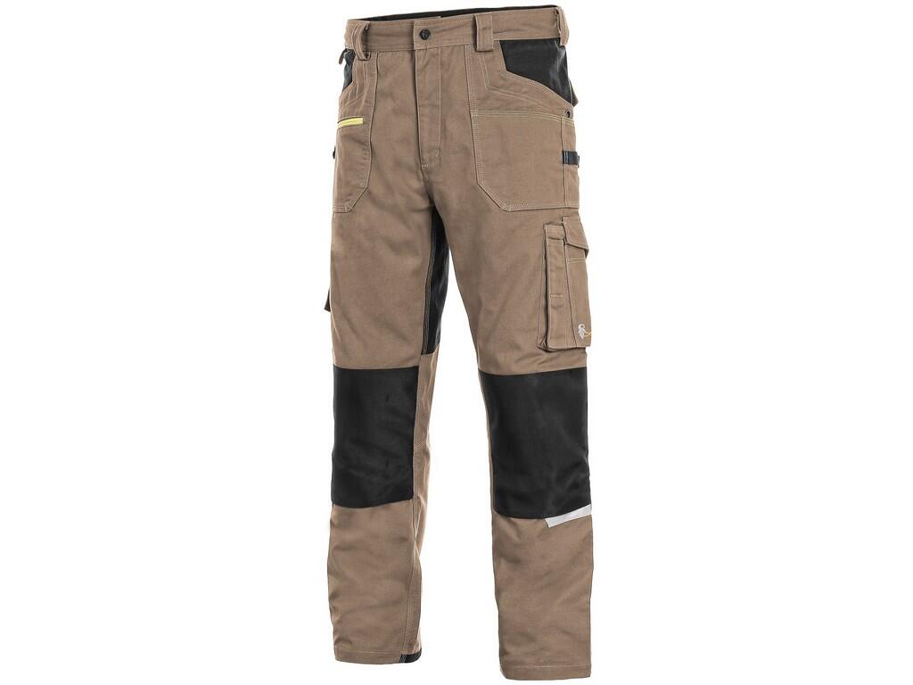 Kalhoty CXS STRETCH Barva: písková-černá, Velikost: 46