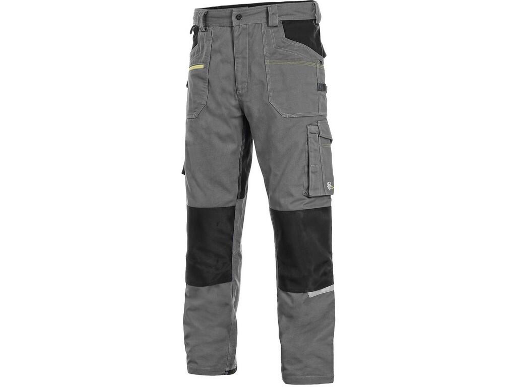 Kalhoty CXS STRETCH Barva: šedá-černá, Velikost: 62