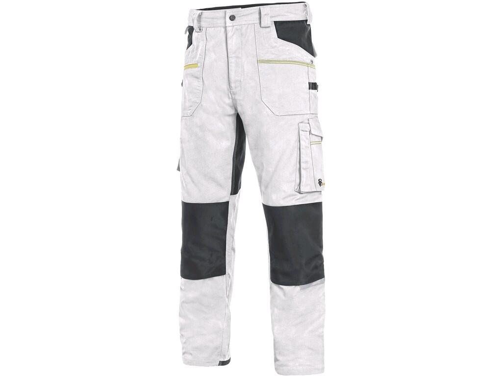 Kalhoty CXS STRETCH Barva: bílá-šedá, Velikost: 60