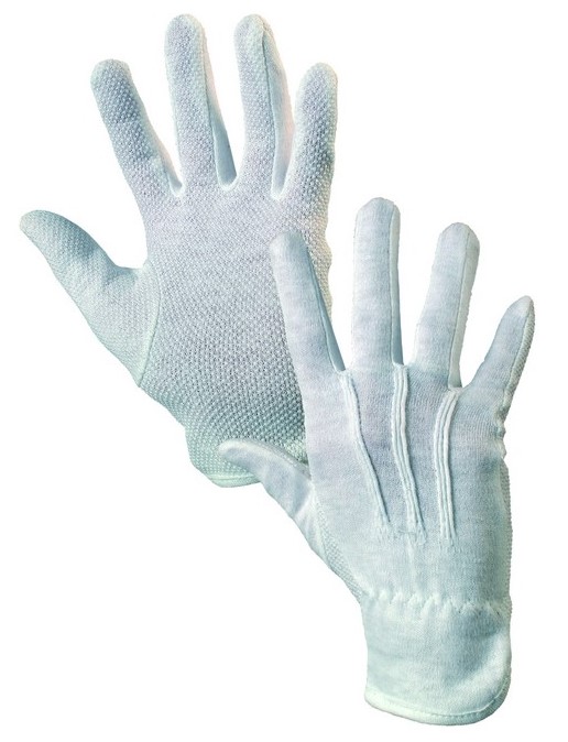 MAWA textilní rukavice s PVC terčíky Velikost: 11