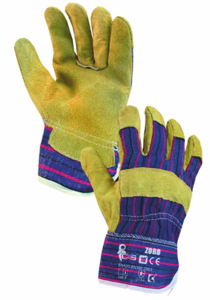Kombinované rukavice ZORO Velikost: 10