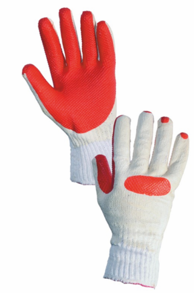 BLANCHE povrstvené rukavice latexem Velikost: 9