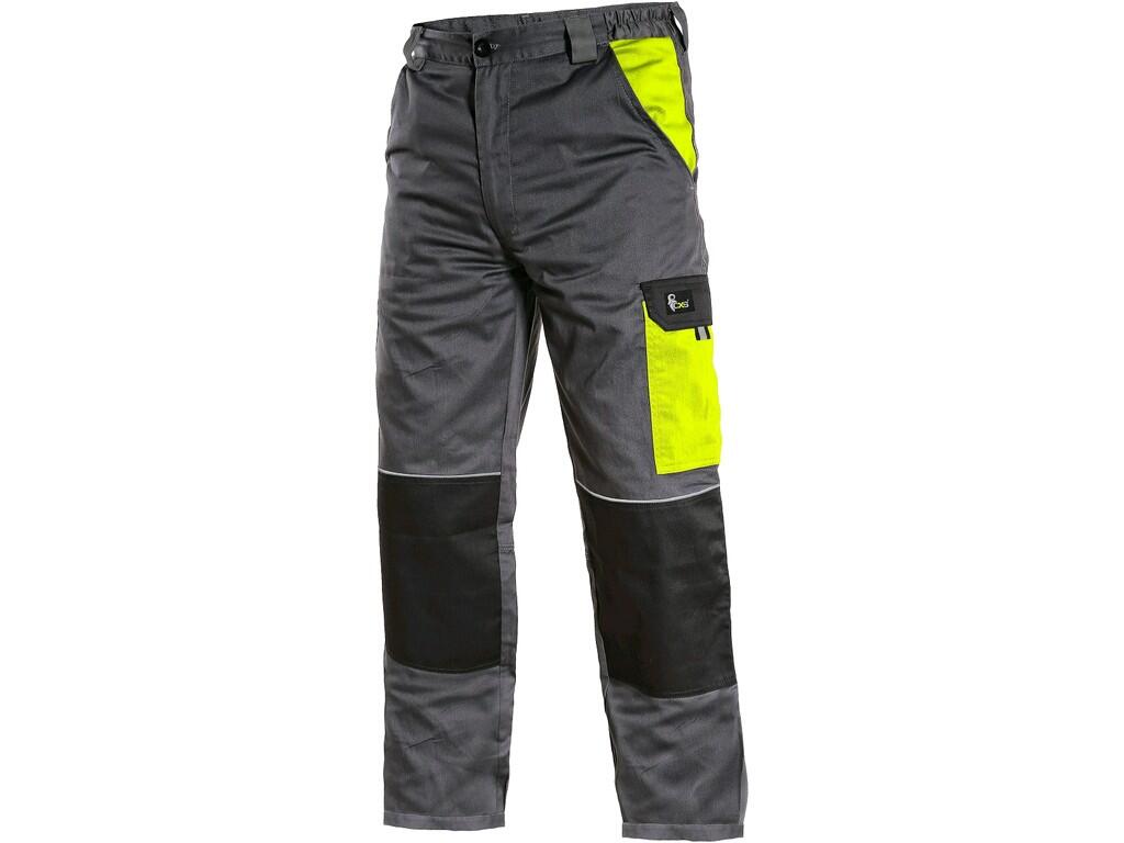Pánské kalhoty CXS PHOENIX CEFEUS Barva: šedá-žlutá, Velikost: 60