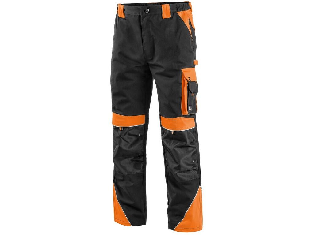 Kalhoty do pasu CXS SIRIUS BRIGHTON Barva: černá-oranžová, Velikost: 58