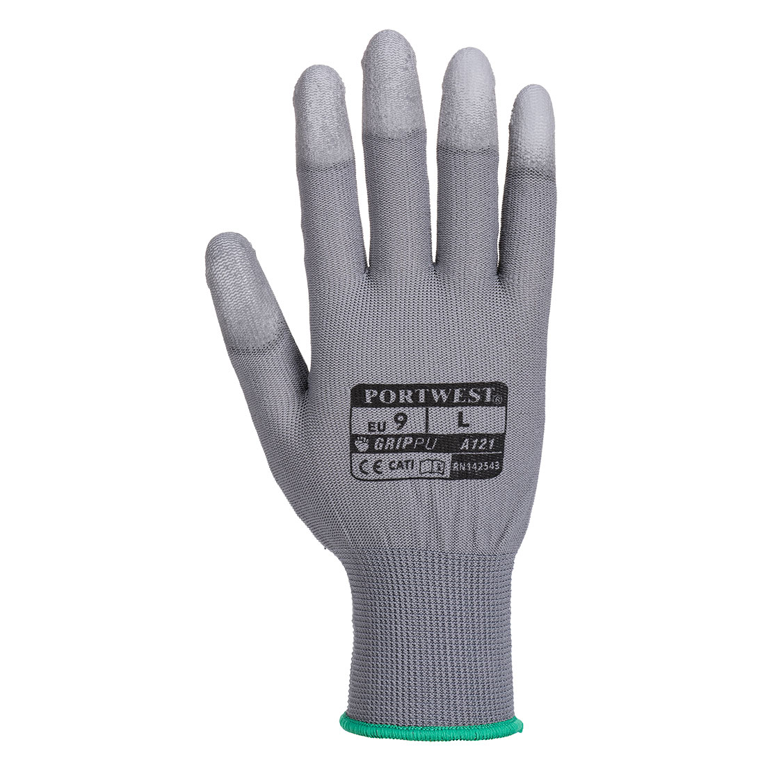 Rukavice PU Fingertip Barva: šedá, Velikost: XL