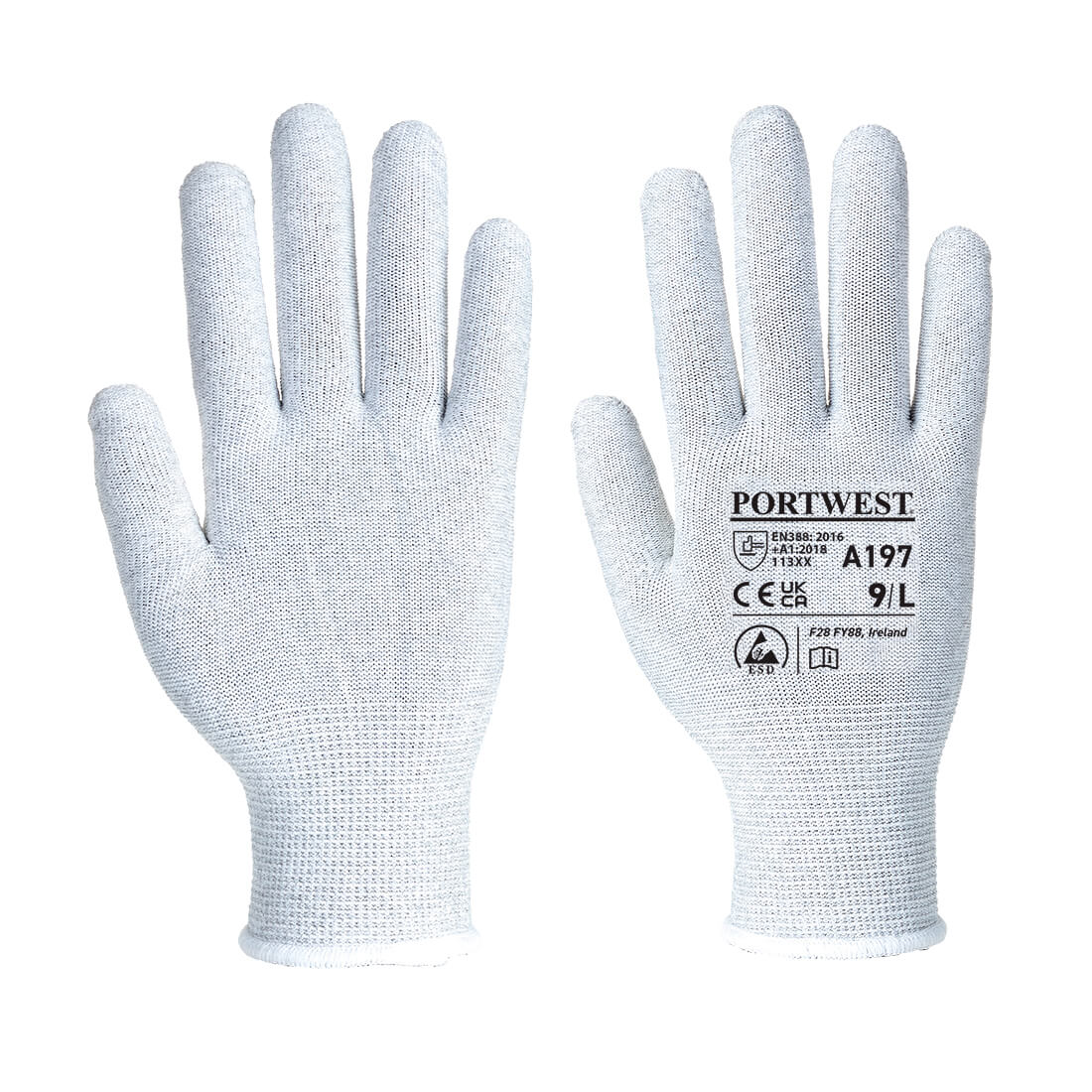 Antistatické rukavice Barva: šedá, Velikost: XS