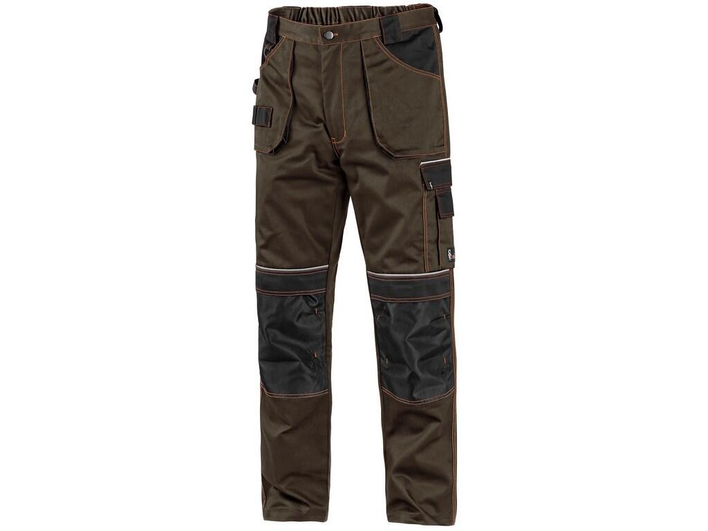 Kalhoty do pasu CXS ORION TEODOR Barva: hnědá-černá, Velikost: 46