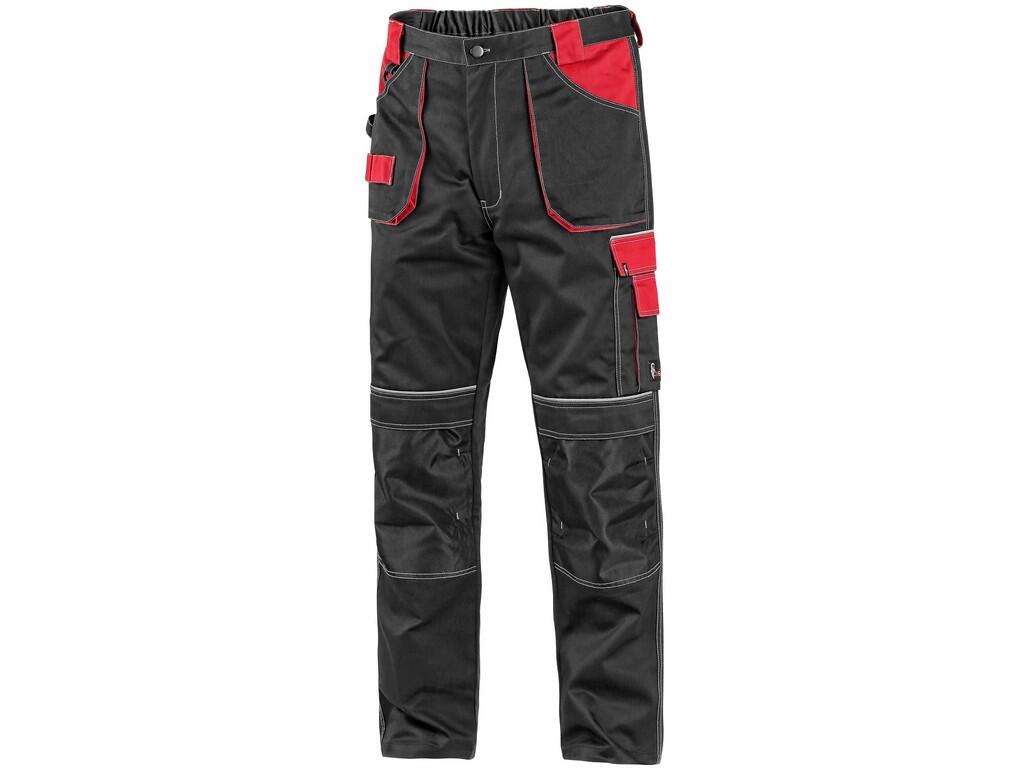 Kalhoty do pasu CXS ORION TEODOR Barva: černá-červená, Velikost: 60