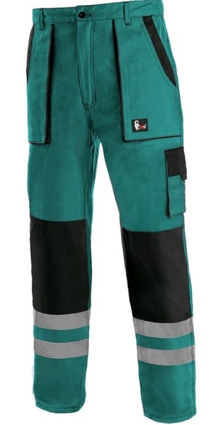 Pánské kalhoty CXS LUXY BRIGHT Barva: zelená-černá, Velikost: 58