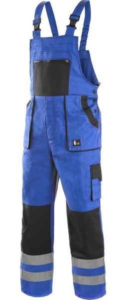 Pánské laclové kalhoty CXS LUXY BRIGHT Barva: modrá-černá, Velikost: 54