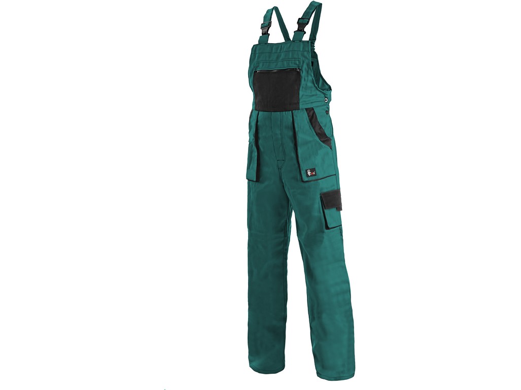 Dámské kalhoty s laclem CXS LUXY SABINA Barva: zelená-černá, Velikost: 42