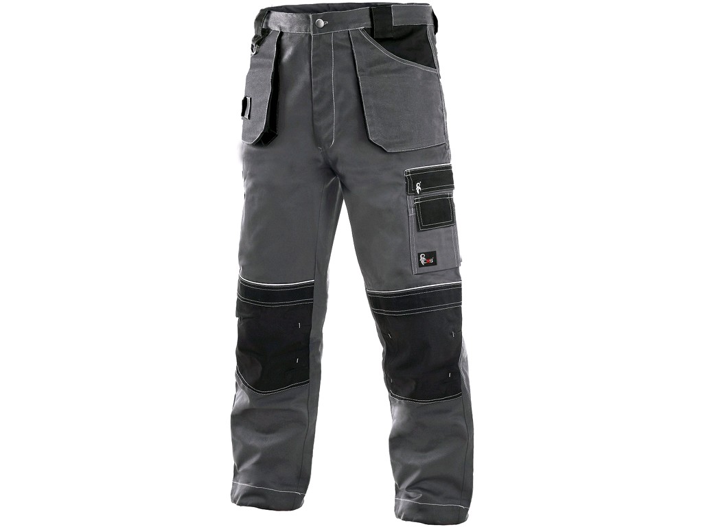 Prodloužené kalhoty do pasu CXS ORION TEODOR Barva: šedá-černá, Velikost: 58
