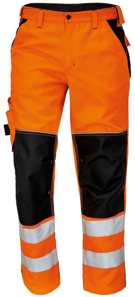 Pracovní reflexní kalhoty KNOXFIELD Barva: oranžová-antracitová, Velikost: 48
