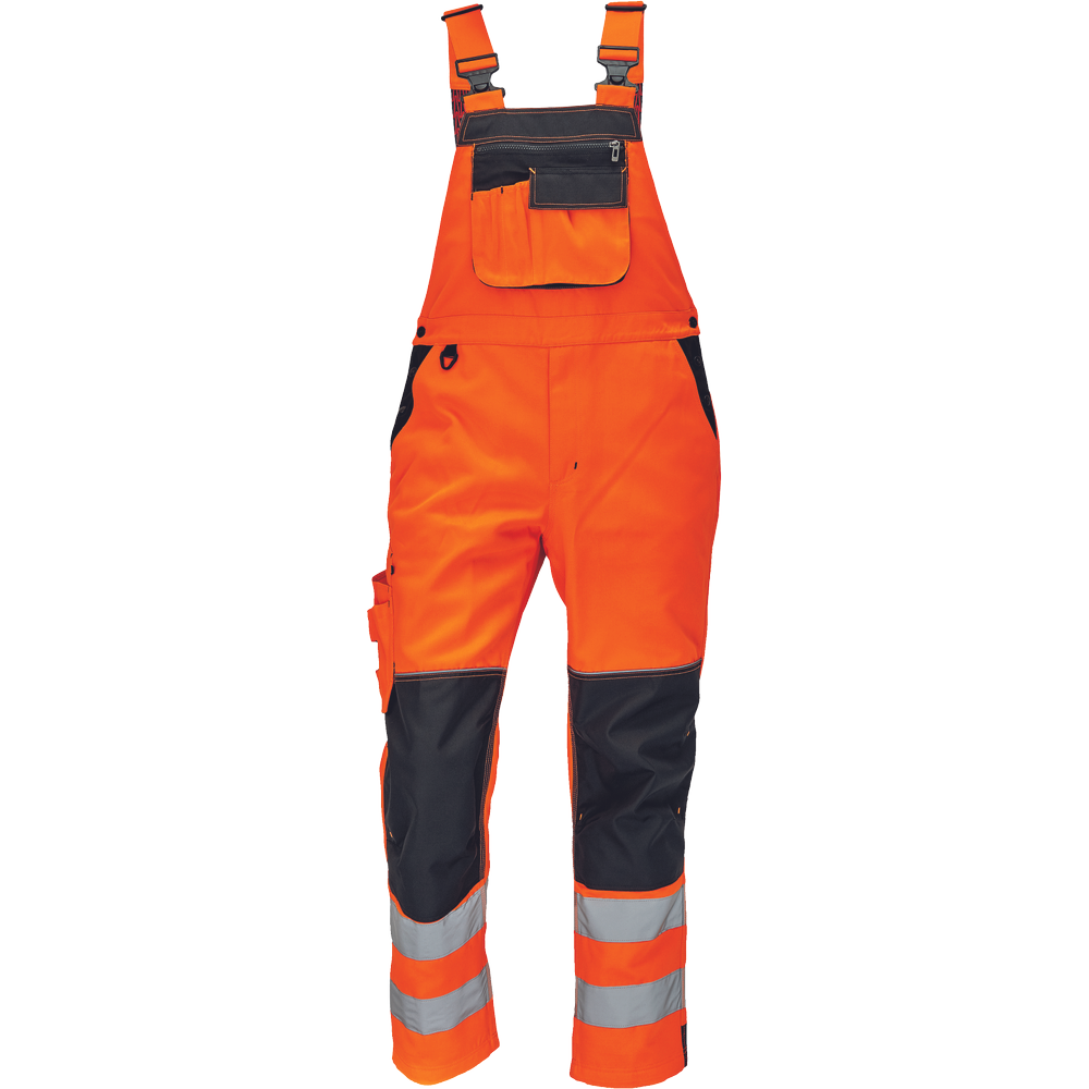 Kalhoty s laclem KNOXFIELD HI-VIS Barva: oranžová-antracitová, Velikost: 62