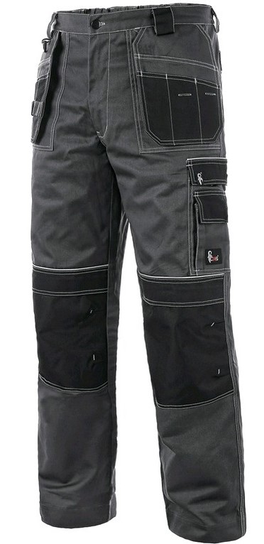 Kalhoty do pasu CXS ORION TEODOR PLUS Barva: šedá-černá, Velikost: 52